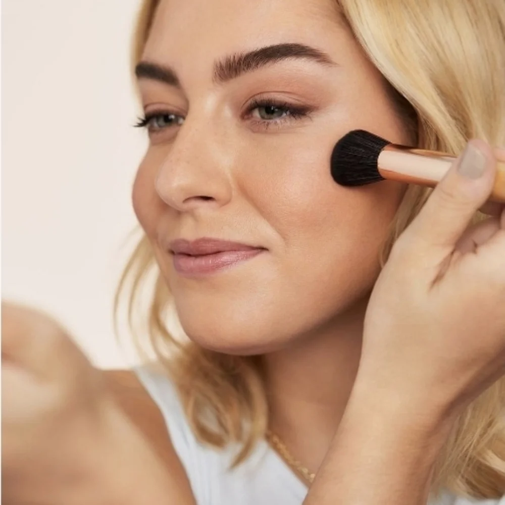 JANE IREDALE PurePressed Blush Powder Mirror Compact in SUNSET Full Size! NEW